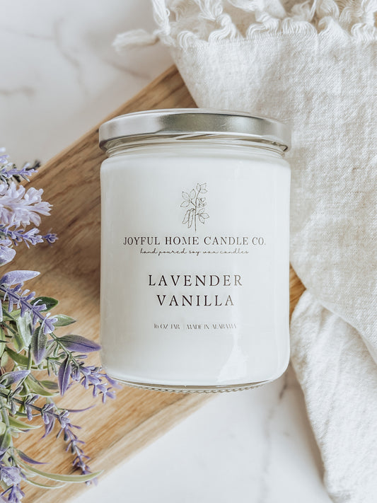 Lavender Vanilla 16 oz candle