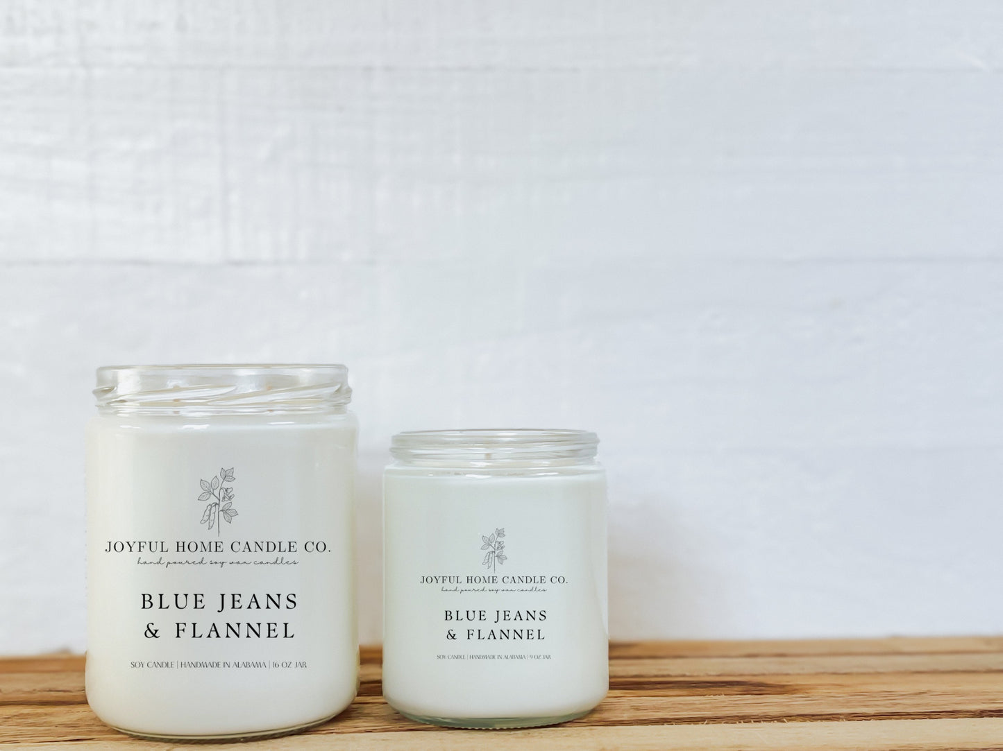 Blue Jeans & Flannel soy candle