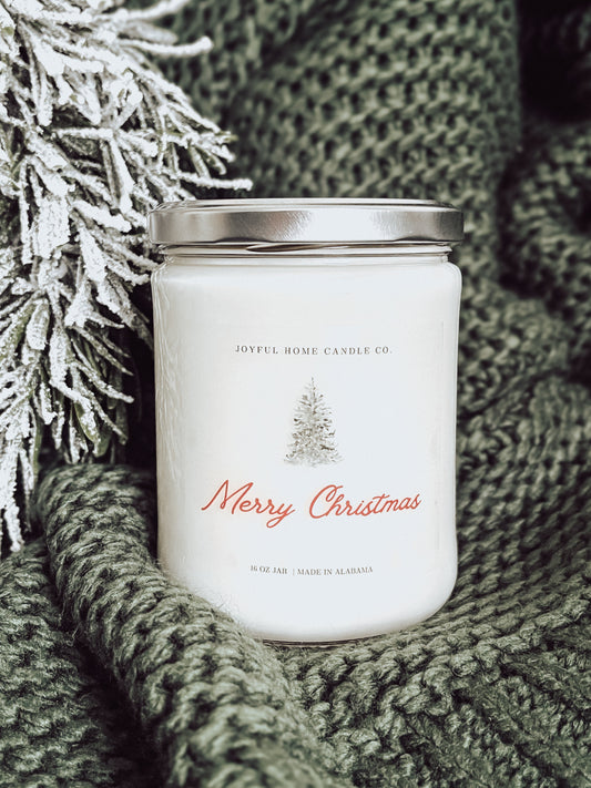 Merry Christmas 16 oz candle