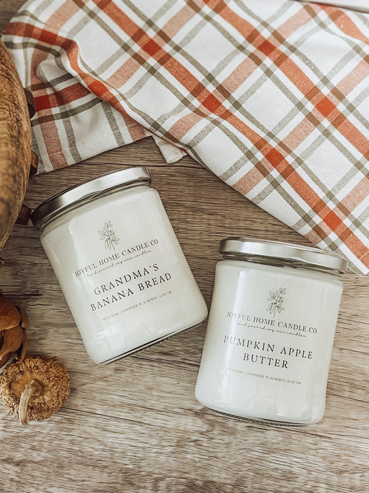 A Joyful Season: FALL soy candles