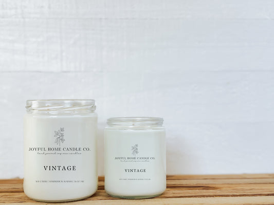 Vintage soy candle